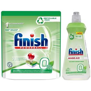 VIÊN RỬA BÁT FINISH ALL IN 1 HỮU CƠ ECO 0% LOẠI 70 VIÊN.